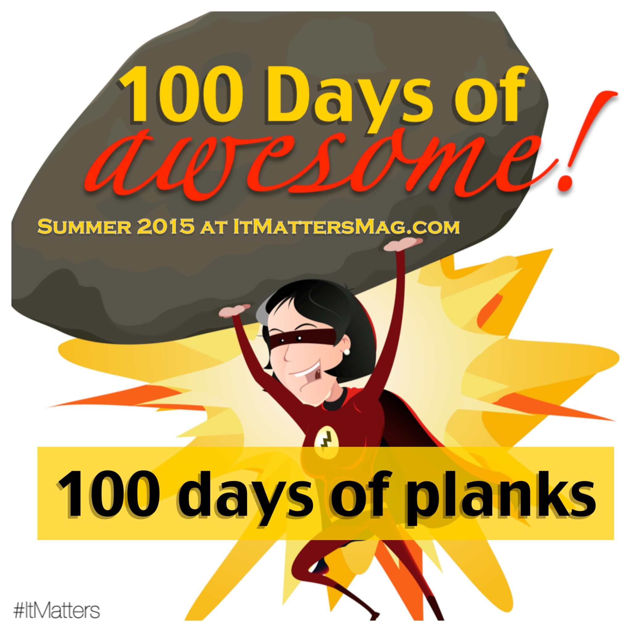 100 days of planks Marilyn McKenna