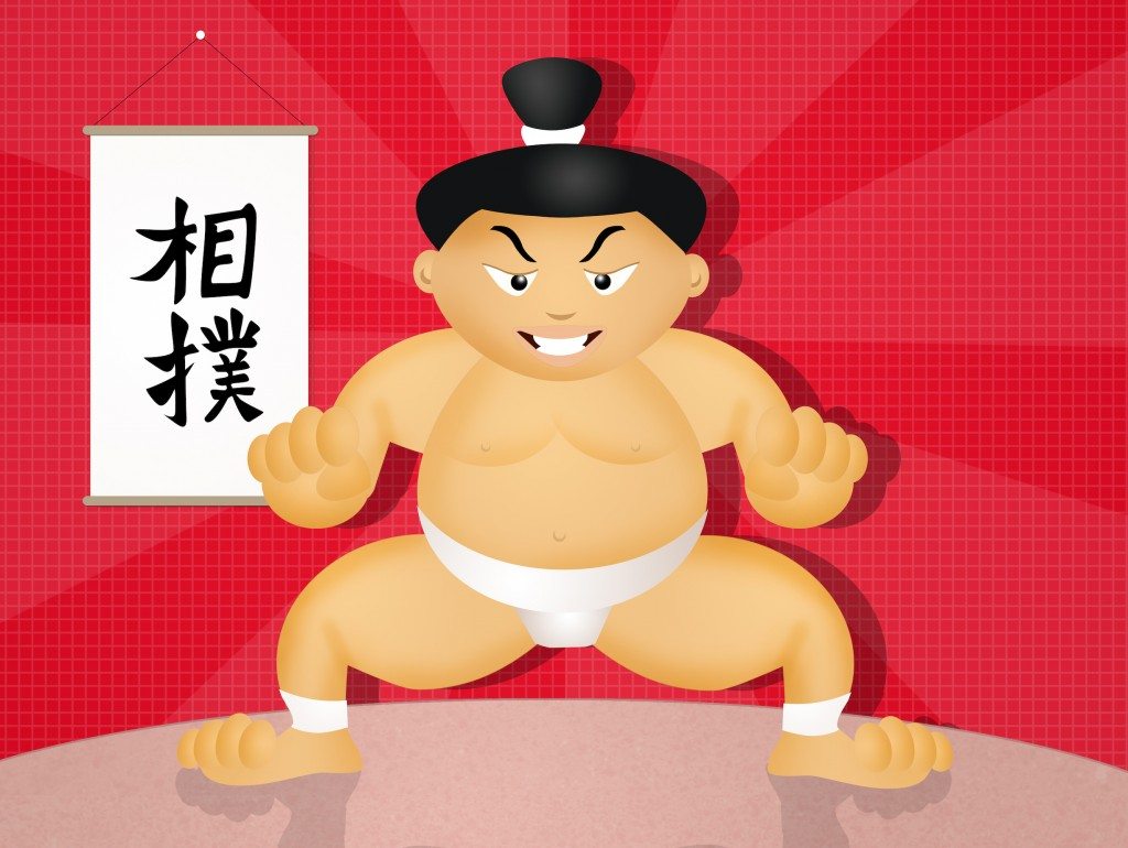 funny sumo wrestler